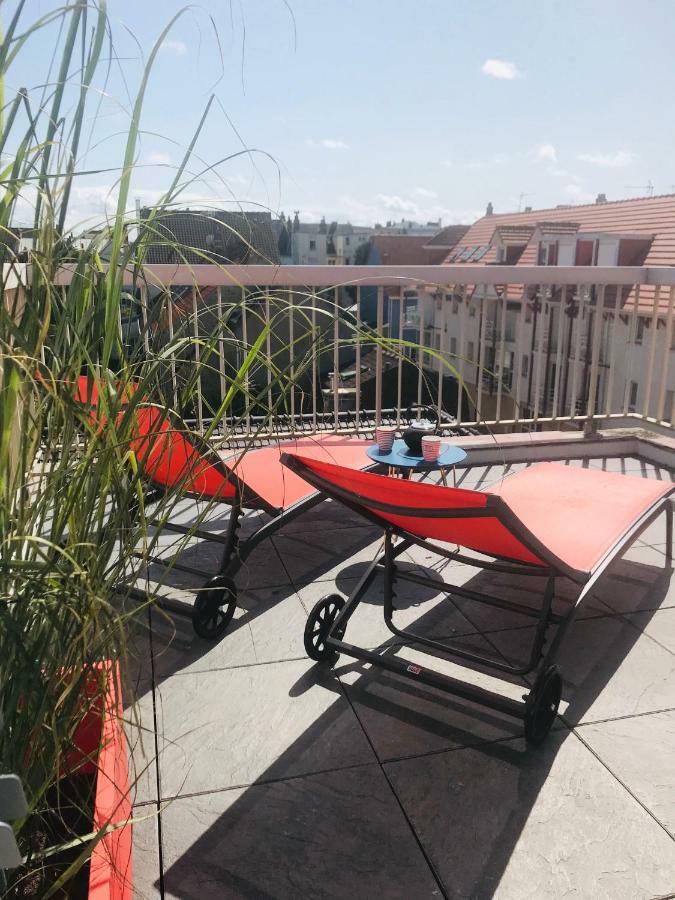 Ferienwohnung La Terrasse vue Mer du 42 Ferber, Plein Sud Wifi Wimereux Exterior foto